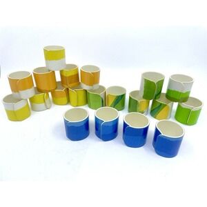 Vintage Mid Century Napkin Holders - a Set of 20